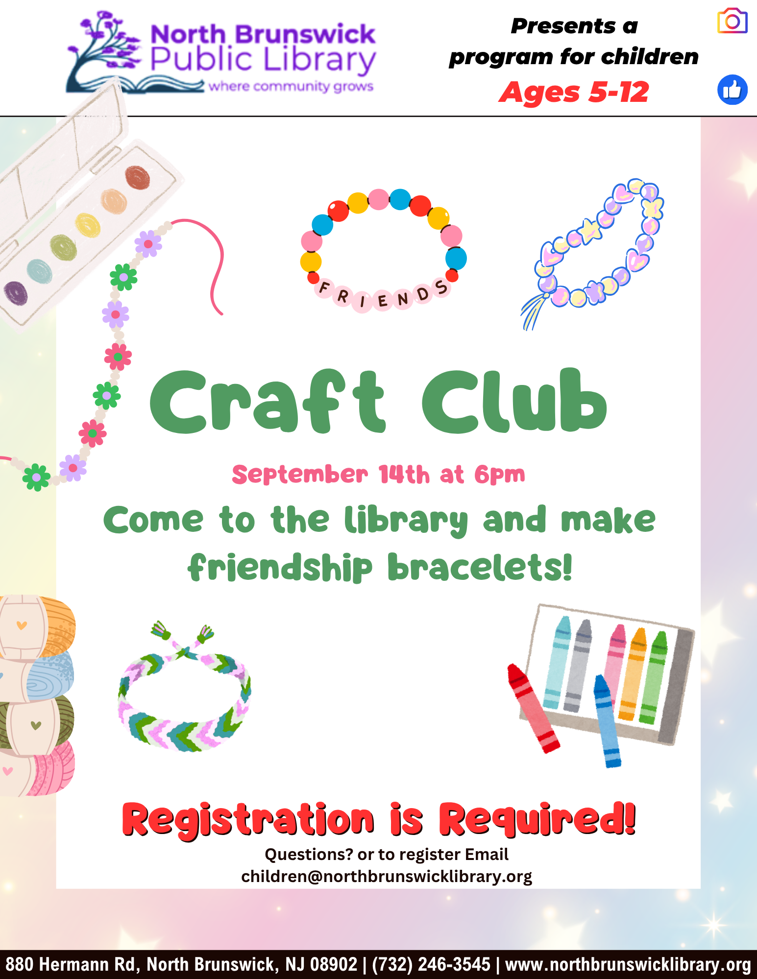 Friendship Bracelets Craft Club