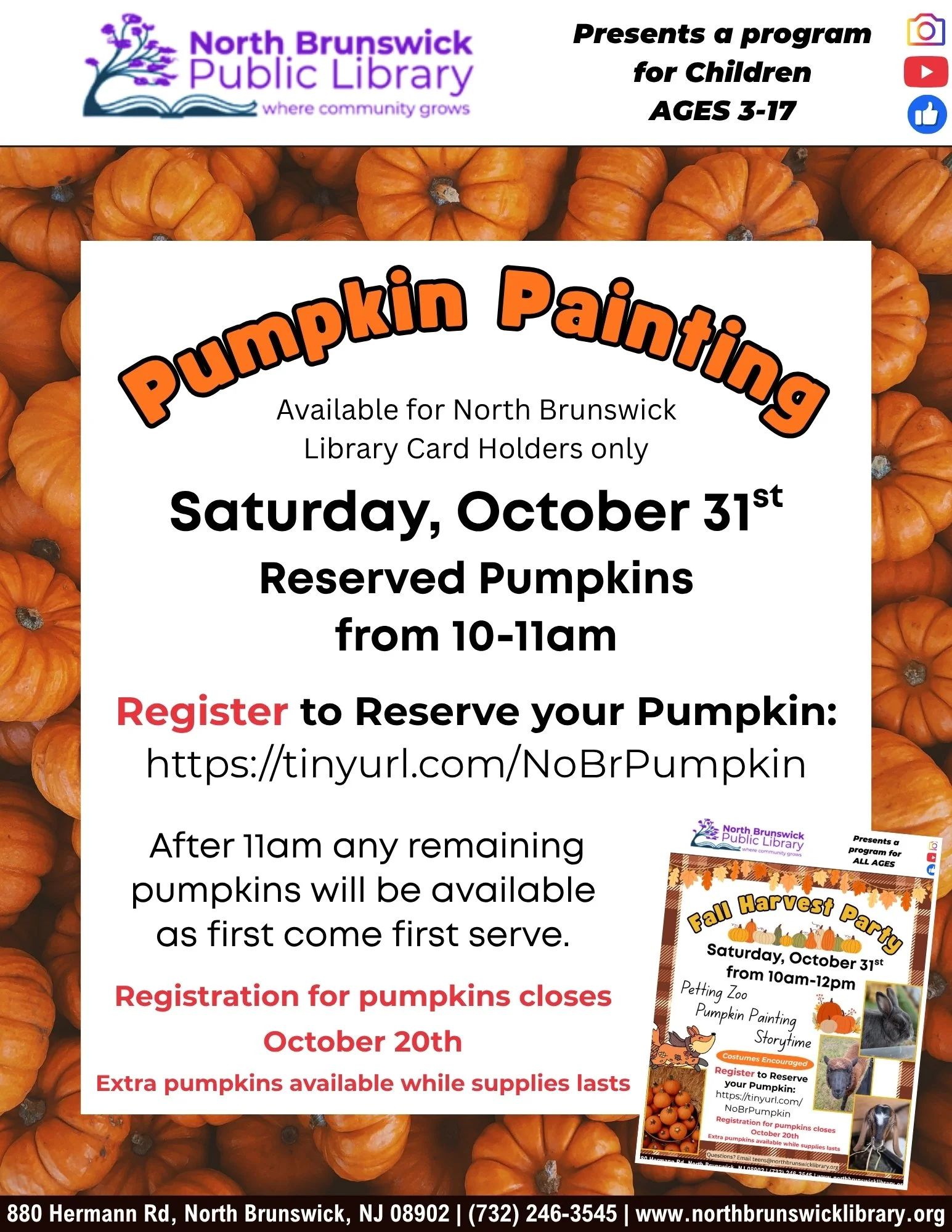 Pumpkin Painting (Fall Harvest Party)