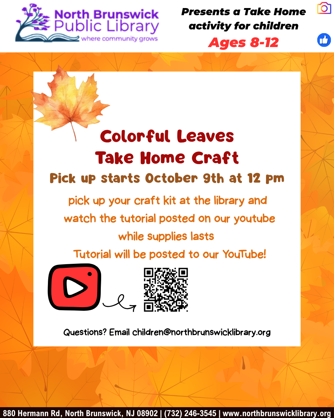 Colorful Leaves Take Home Craft