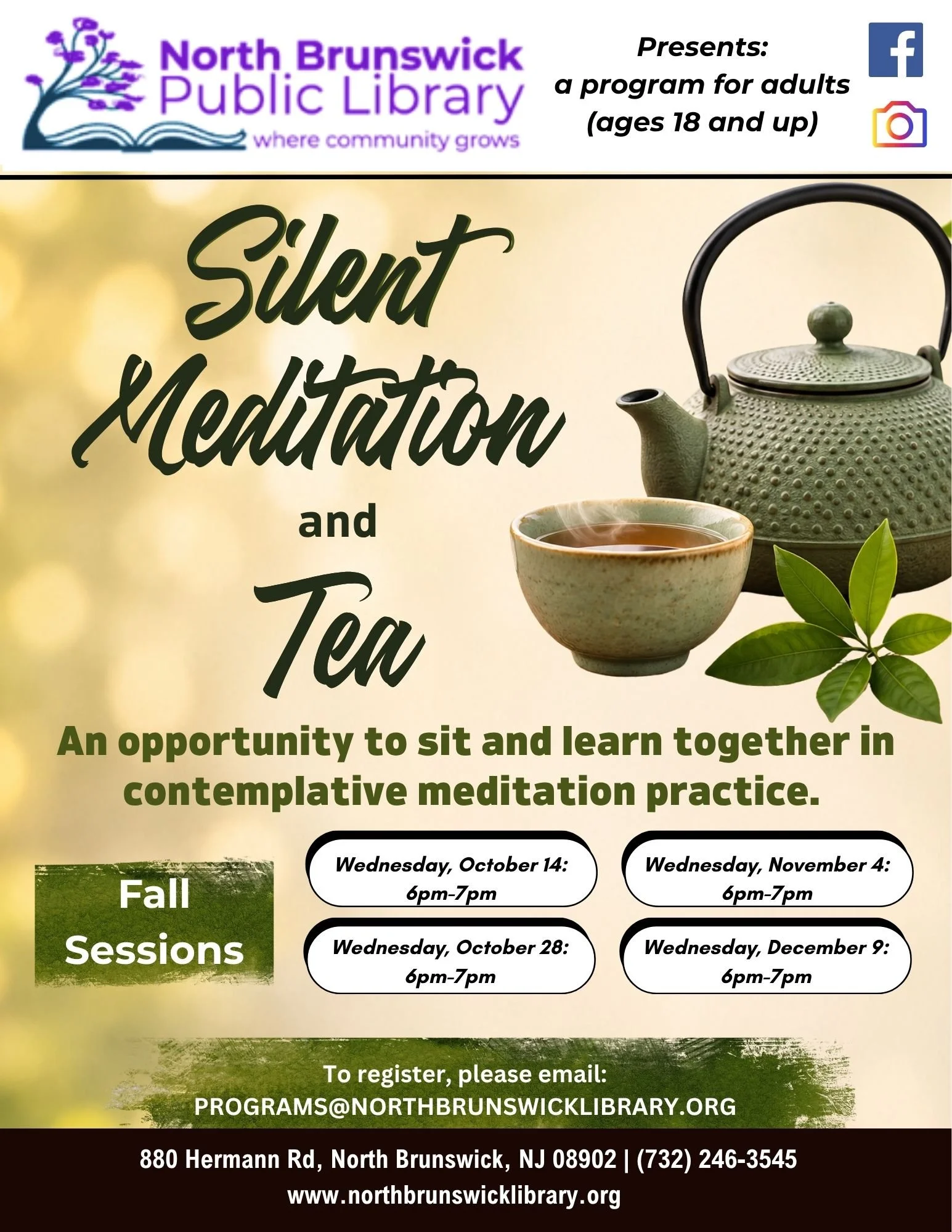 Silent Meditation and Tea