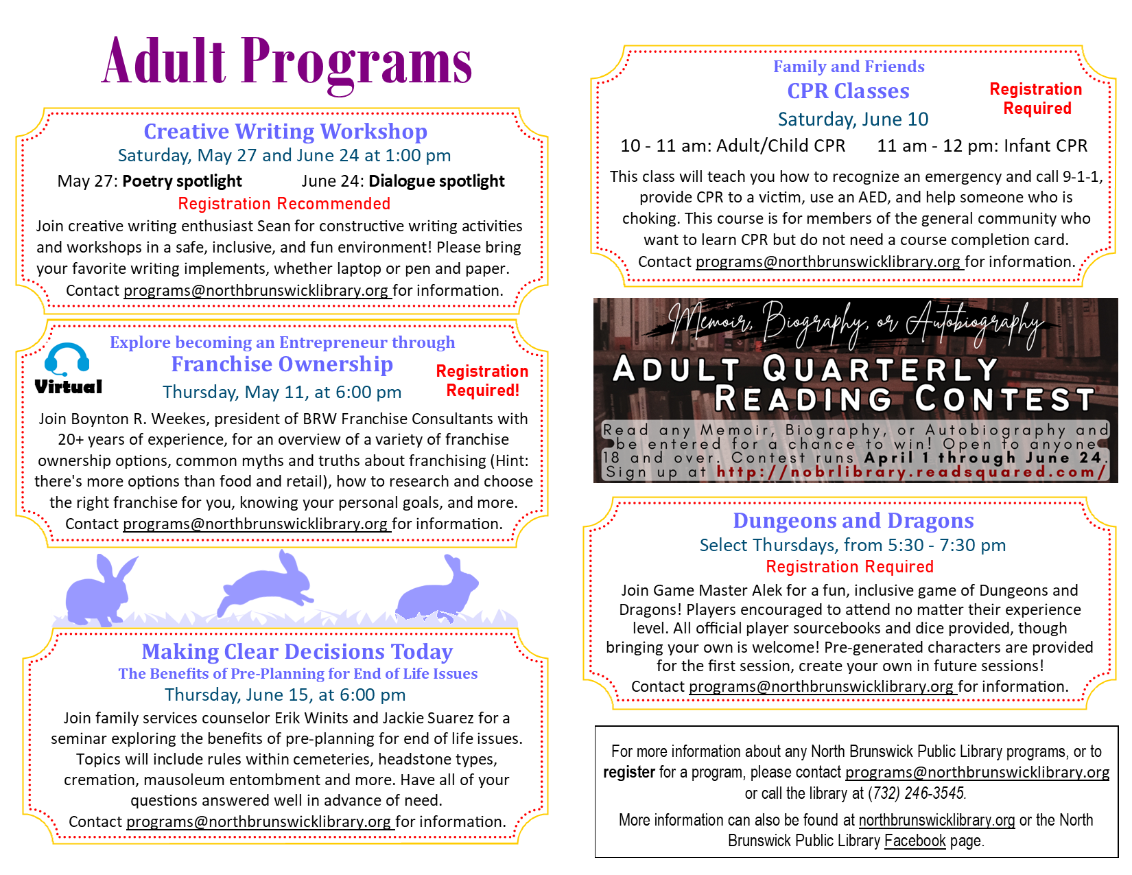 LIBRARY EVENTS FOR ADULTS NEAR ME visual data 5