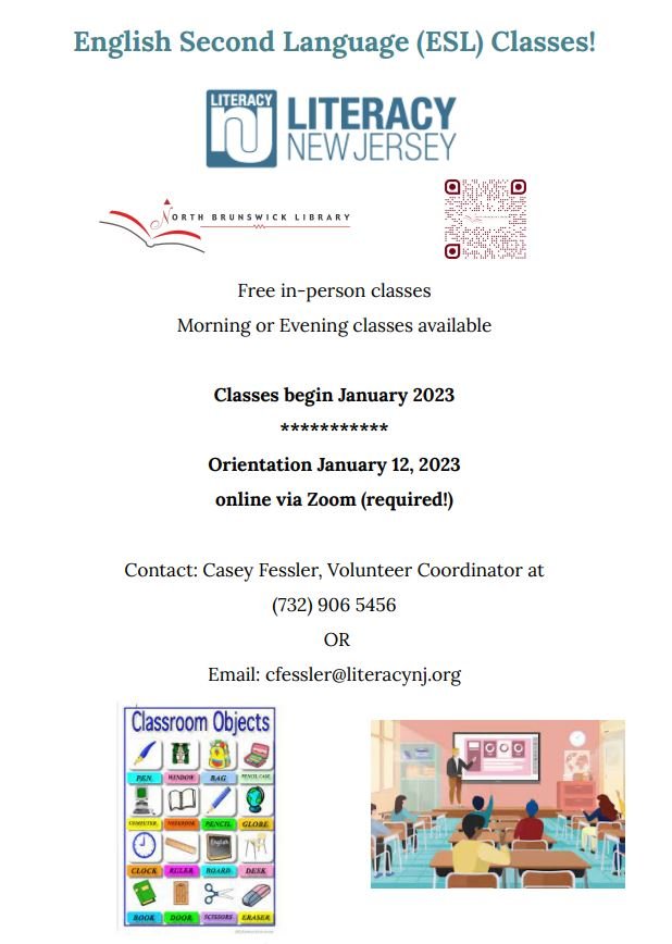 Somerville Public Library on Instagram: Openings Still Available! FREE  Beginner English/U.S. Citizenship class at East Branch! This is a 12 week  beginner ESOL/civics class for adults who are interested in improving their