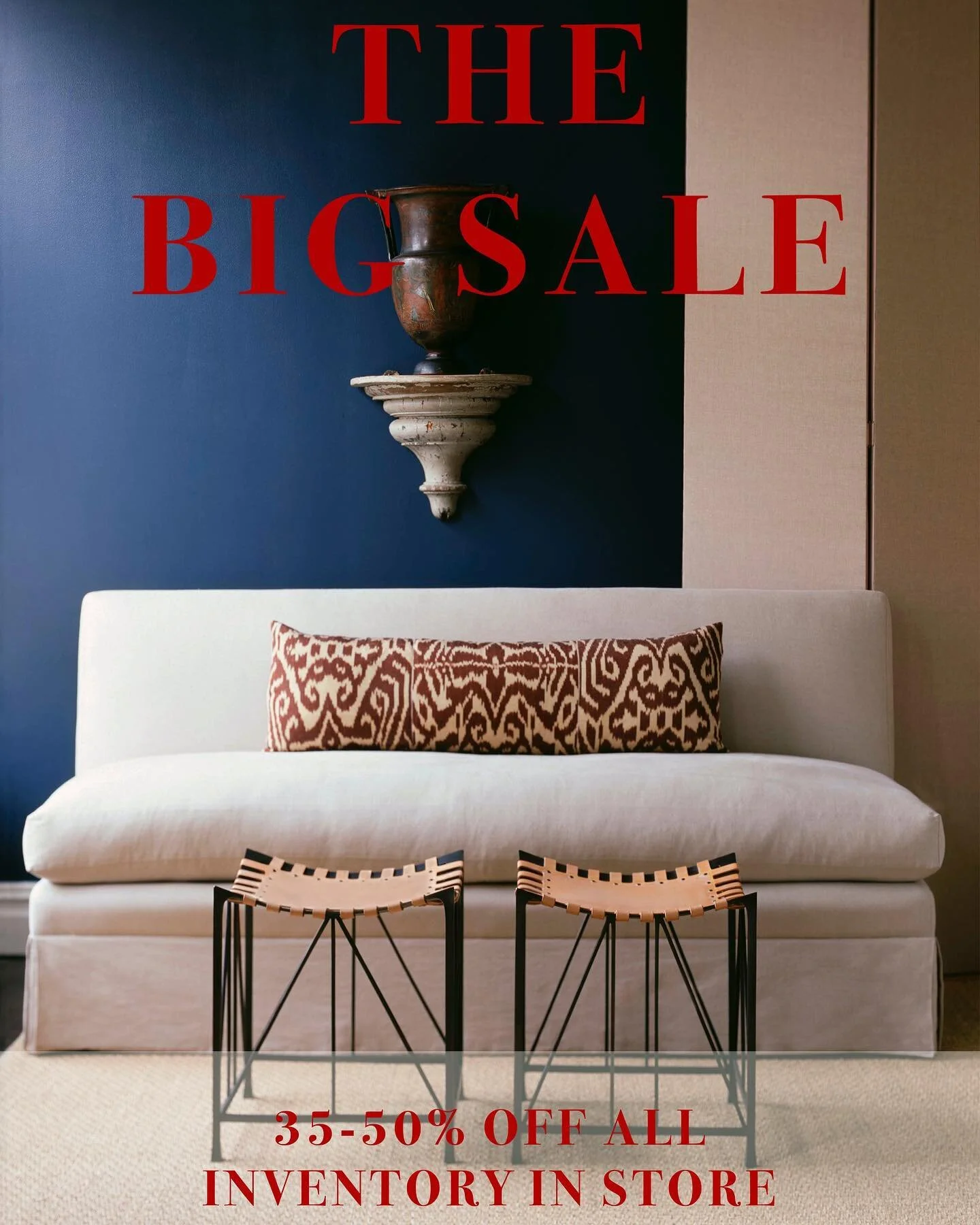 THE BIG SALE
35-50% OFF 
Don&rsquo;t miss out! Check the website link in bio. 
#interiordesign #furniture #decorative #antonytodd #sale