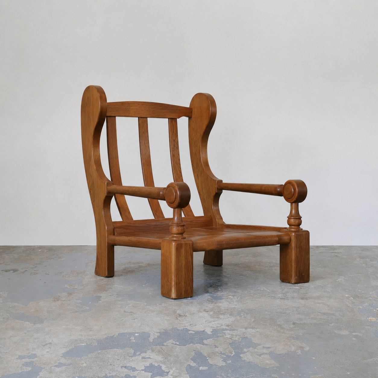 French Oak Armchairs 1960