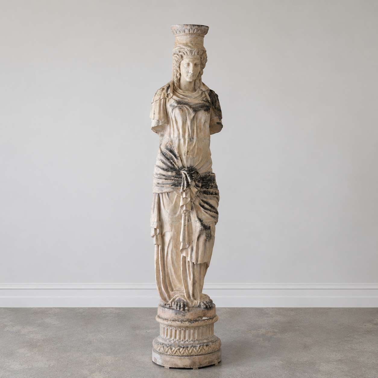 Mid 19th Century Caryatid In Terracotta