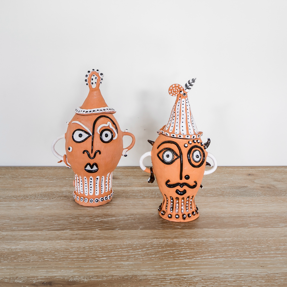 Terracotta Head Vase