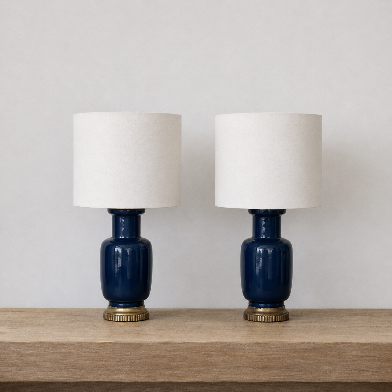 Pair Of French Ceramic Lamps