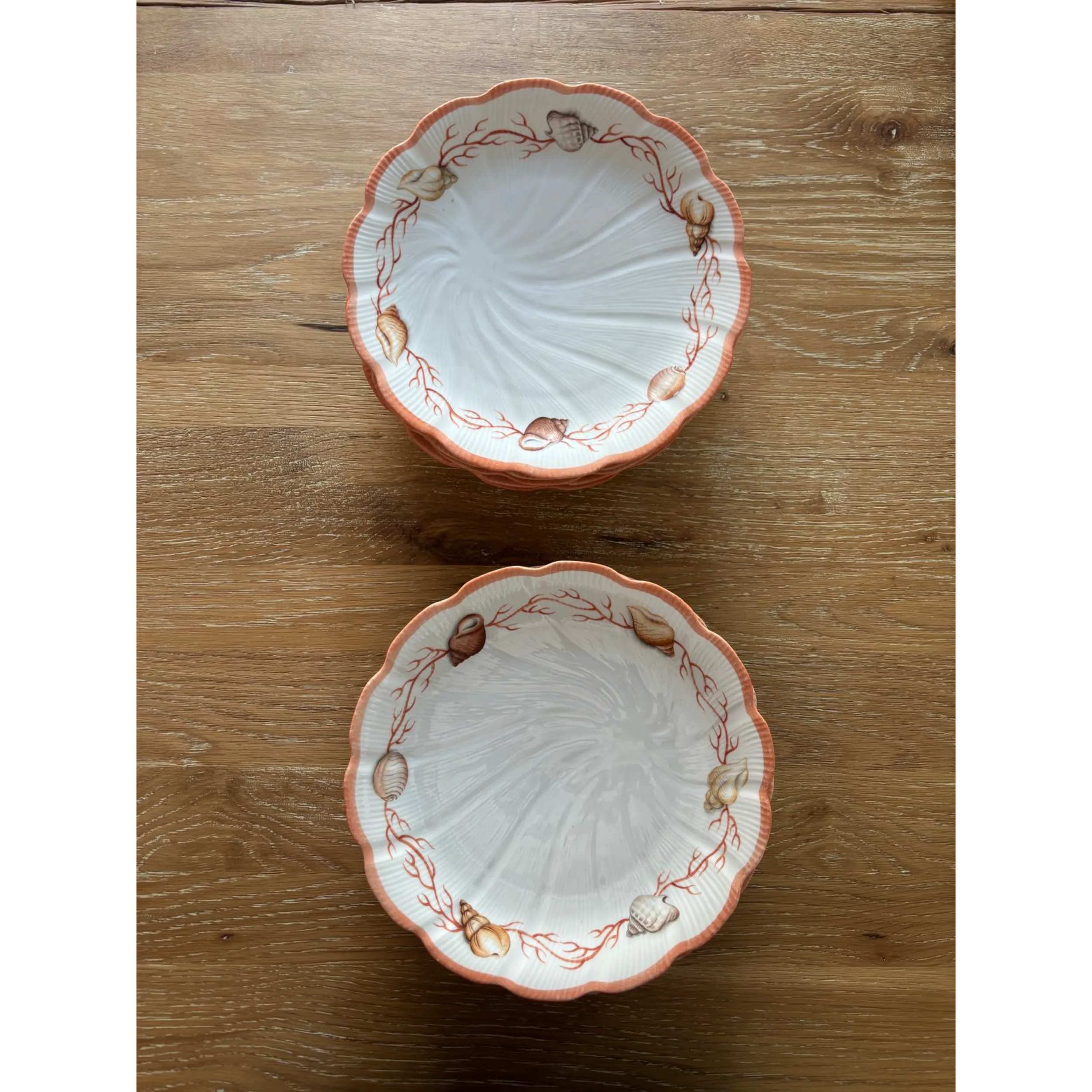 Vintage Seashell Dior Plates