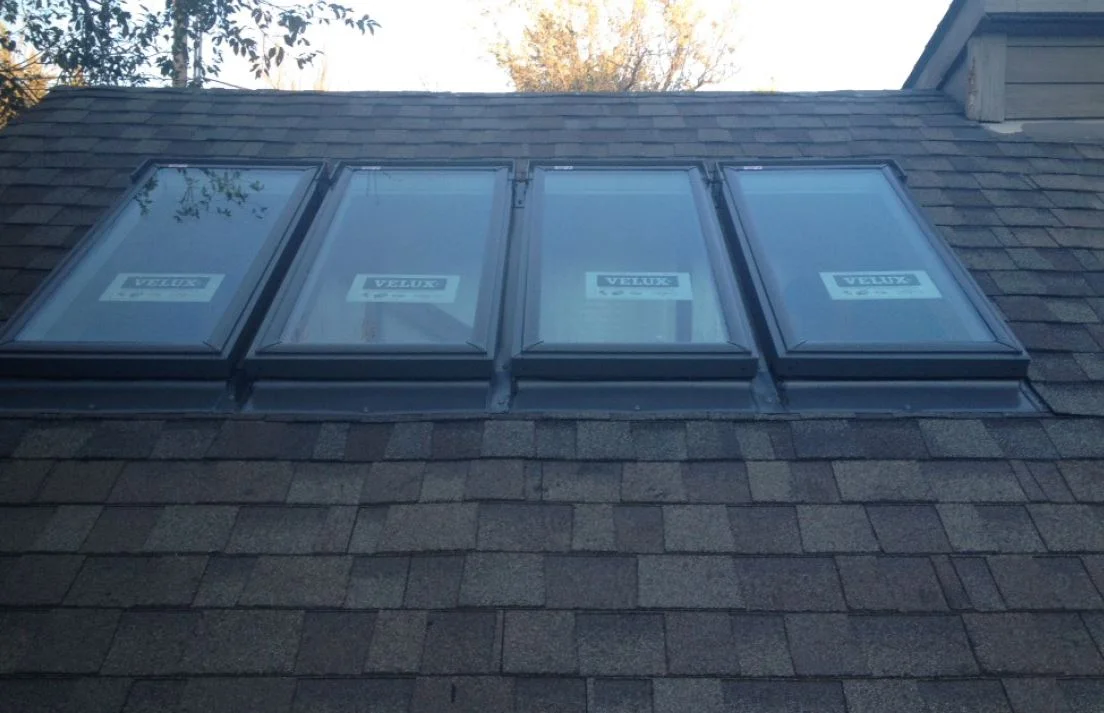 4 Velux Skylights, Side by Side