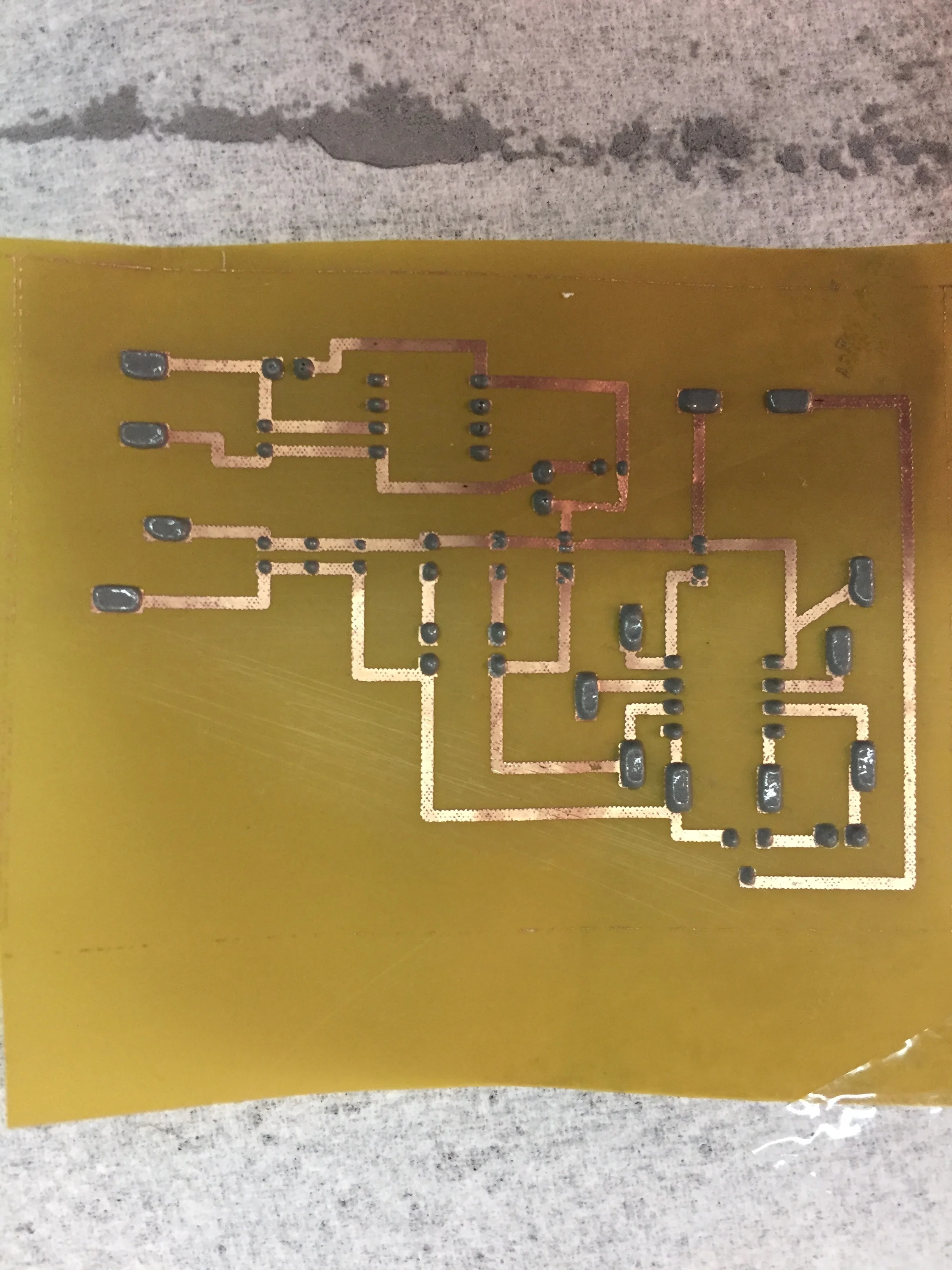 After solder paste | Before smd parts