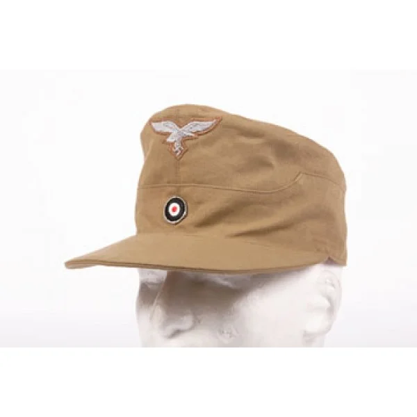 WWII GERMAN TROPICAL LUFTWAFFE ENLISTED M41 VISOR CAP