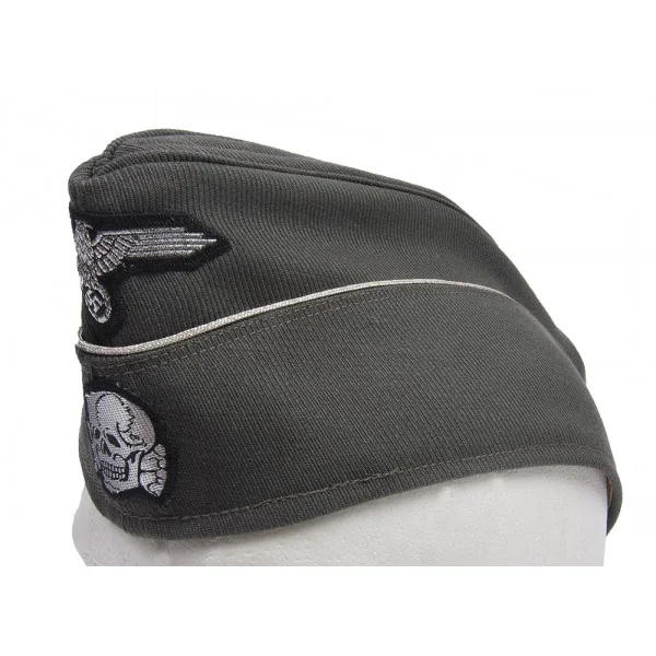 WWII WAFFEN SS GABARDINE OFFICERS OVERSEAS CAP