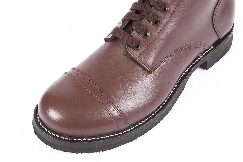 SM Wholesale USA  Model I Type II Russet Low Boots reinforced with rubber  soles.