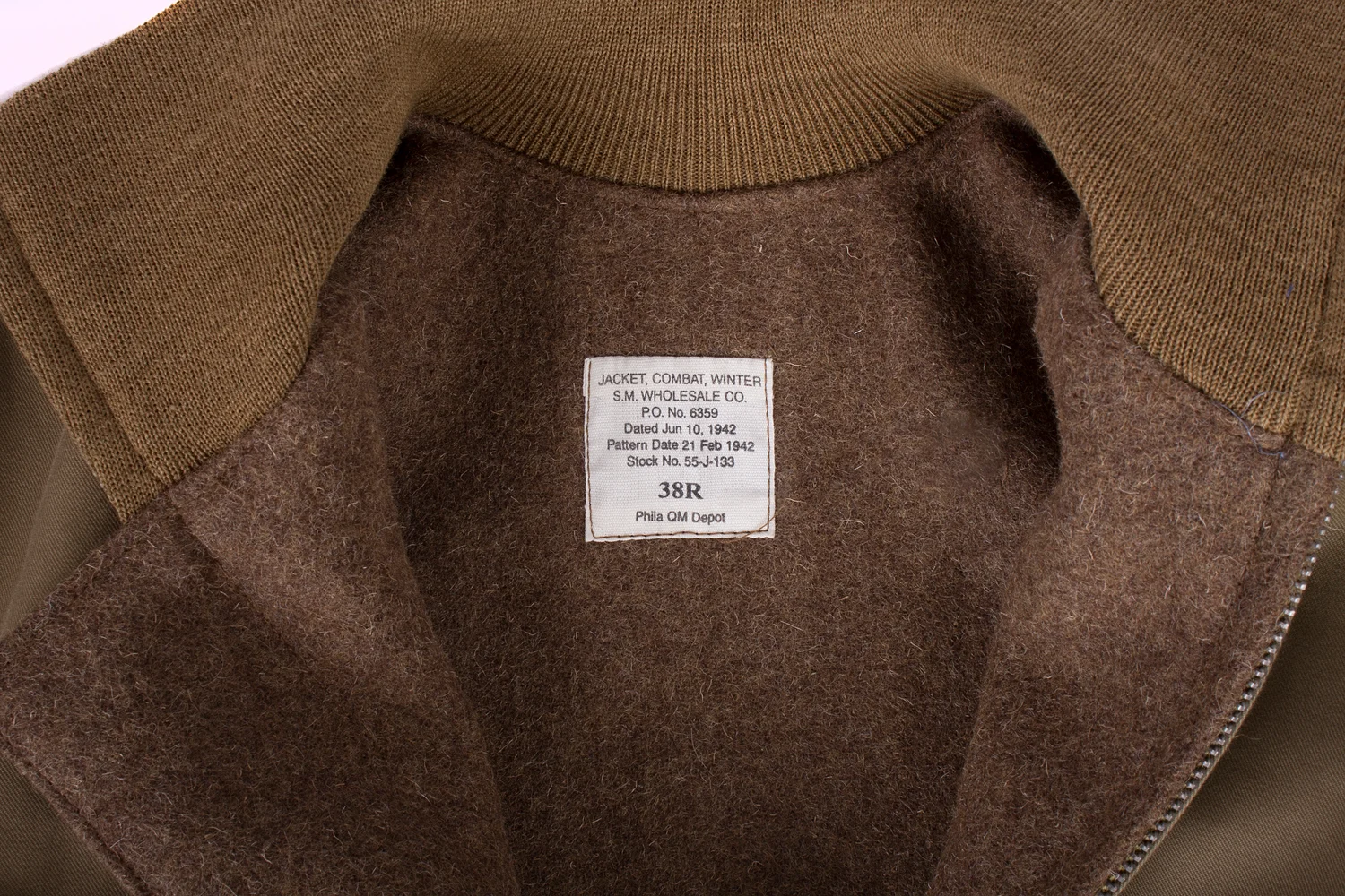 SM Wholesale USA — Fury 2nd Pattern Tanker Jacket