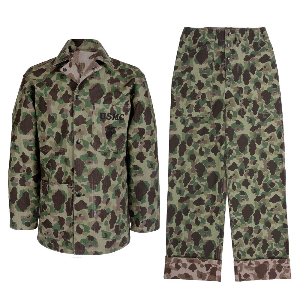 SM Wholesale USA — USMC P-42 Camouflage HBT Uniform Set Light Green  Background