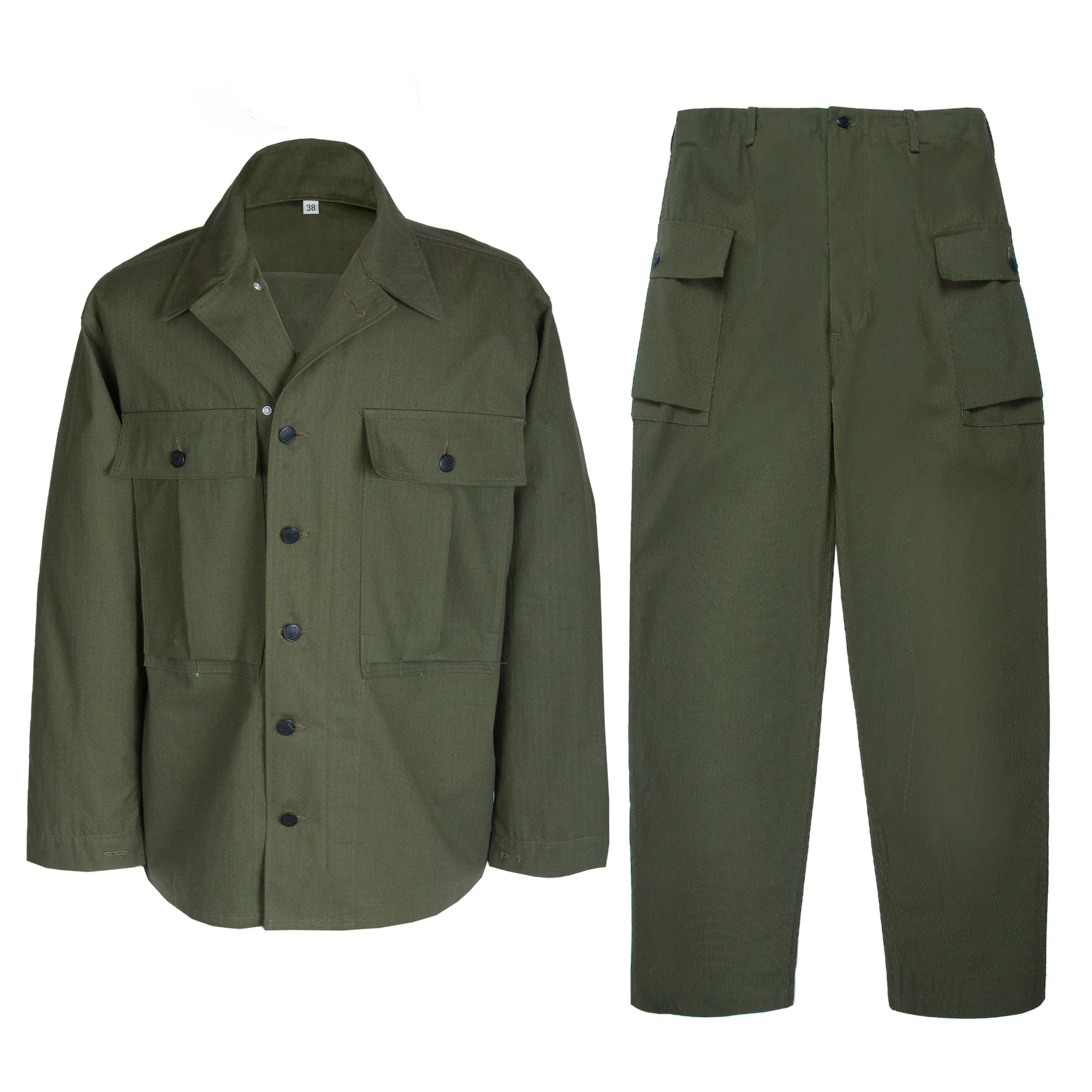 WWII US ARMY DARKER SHADE 2ND PATTERN HBT SET