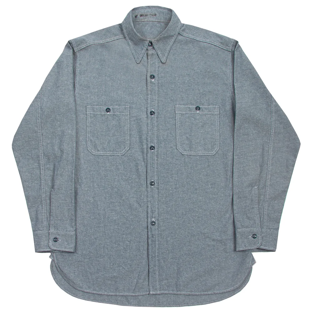 SM Wholesale USA WWII USN Chambray Shirt SM Wholesale USA WWII USN Chambray Shirt