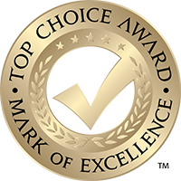 Top Choice Mark of Excellence for 3 years