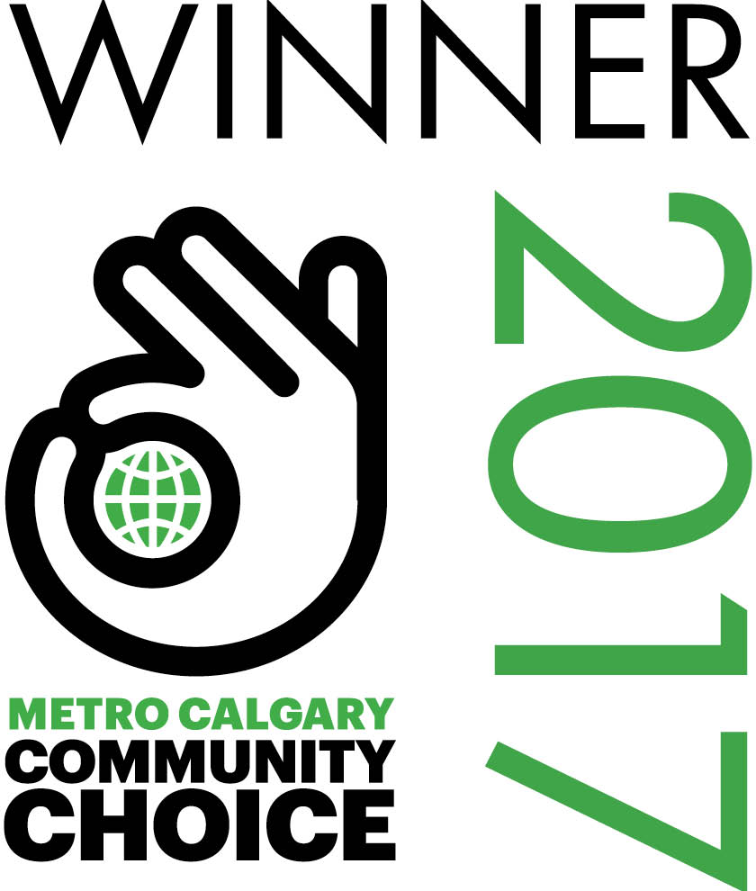 1st place for Bridal in Calgary’s Community Choice Awards for Best Bridal Shop