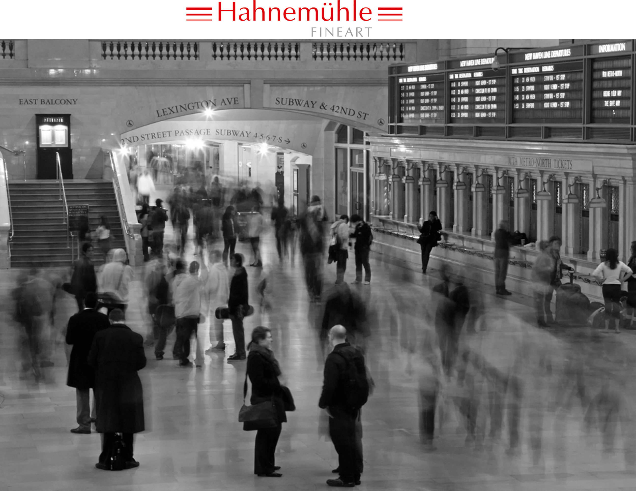 Hahnemuhle Fine Art paper exhibits Rush Hour, Grand Central Station at Photo Expo Plus, NYC