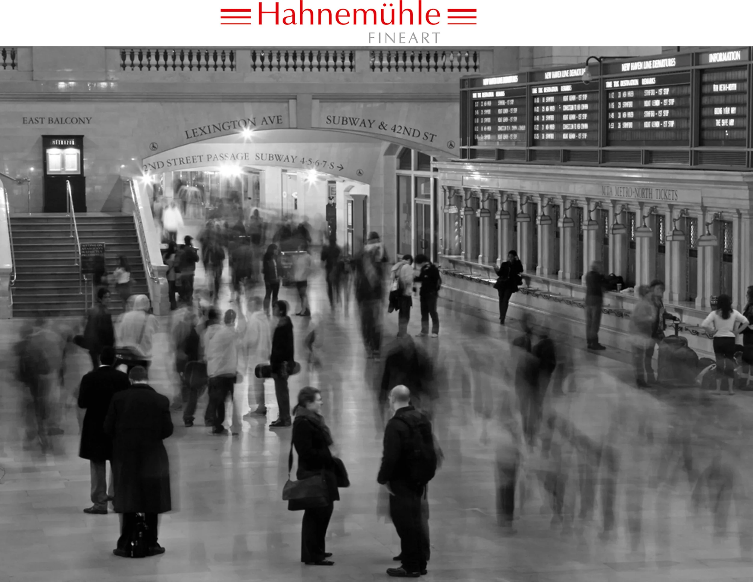 Hahnemuhle Fine Art Paper exhibits Rush Hour, Grand Central Station at Photo Expo Plus, NYC