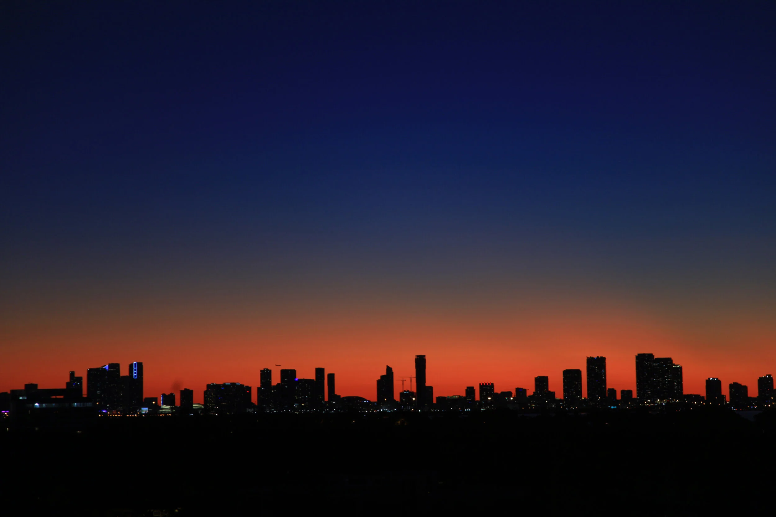 Sunset Miami Skyline