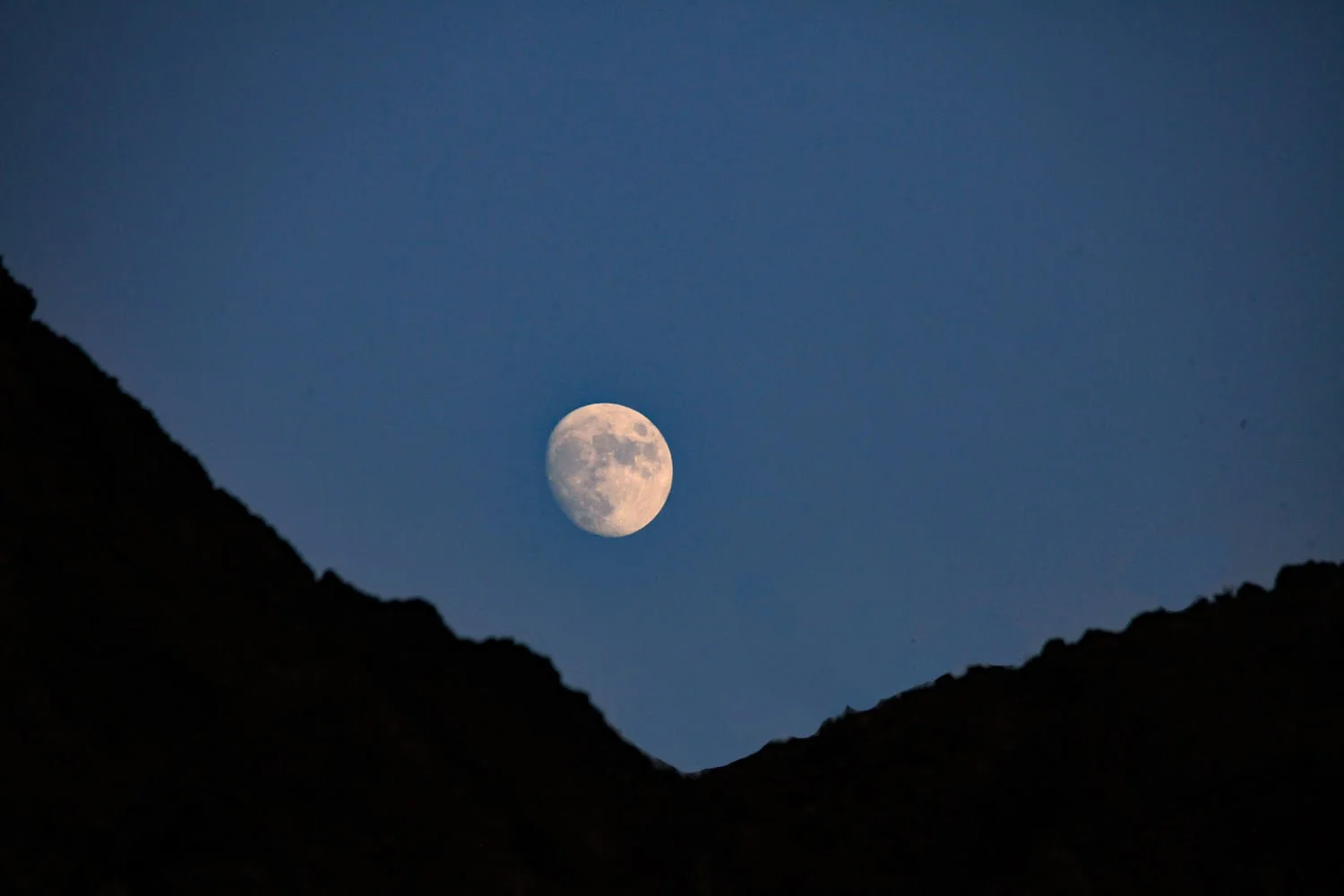 Moon over Lake Havasu. AZ