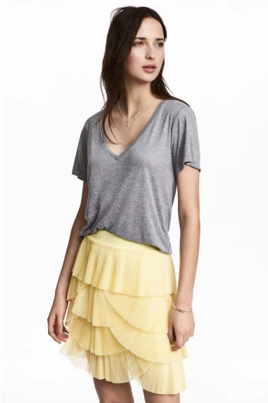 H&M Pleated tulle skirt