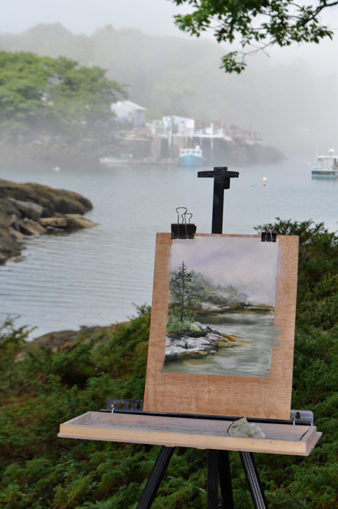 Plein Aire Painting in Five Islands