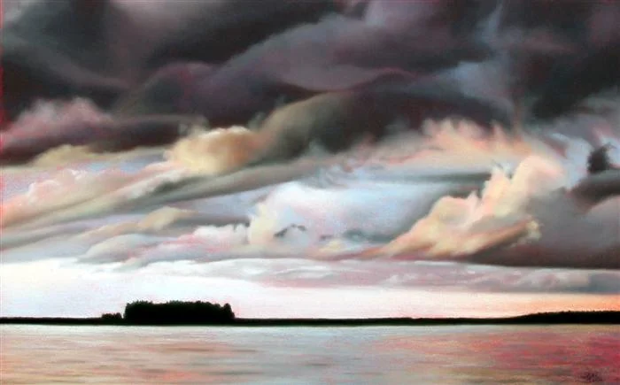  Vermillion Sky, Minnesota - pastel