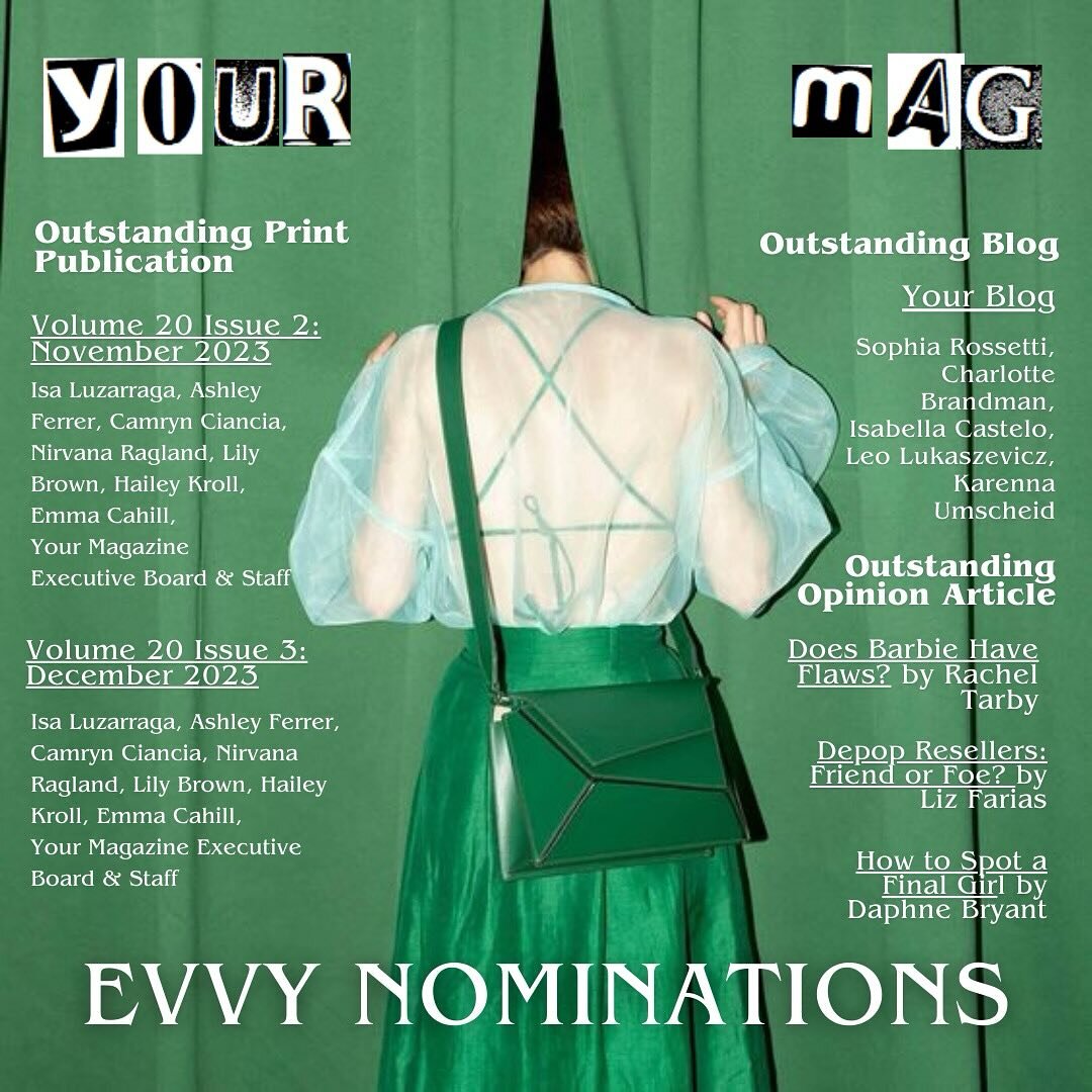 Congratulations to all of our EVVY nominees!

Catch you at the Gala on April 14th 🖤🎞️