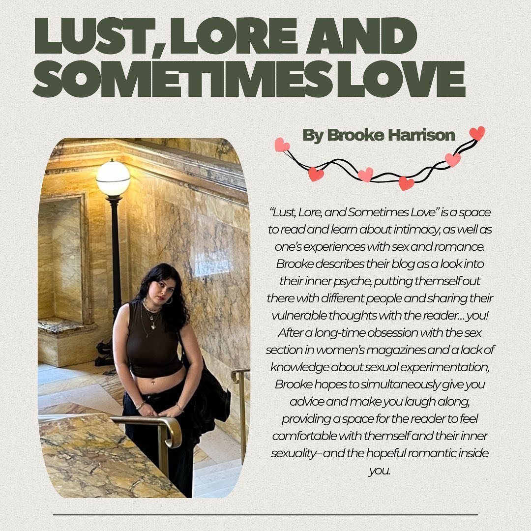Introducing our final two blogs for Your Blog: &ldquo;Love, Isabella&rdquo; by Isabella Castello (Fridays) and &ldquo;Lust, Lore, and Sometimes Love&rdquo; by Brooke Harrison. Go check them out now by clicking on the link in our bio!