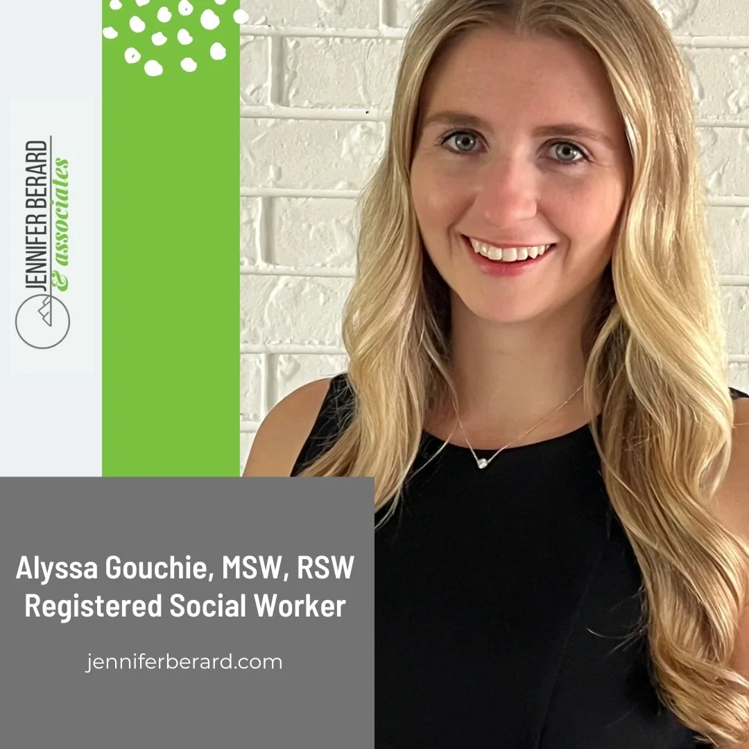 Meet Alyssa Gouchie, MSW, RSW!

Alyssa is a Registered Social Worker who supports children, teens, adults, and families through concerns such as anxiety, depression, stress, trauma, relationship challenges, and life transitions.

Her approach is warm