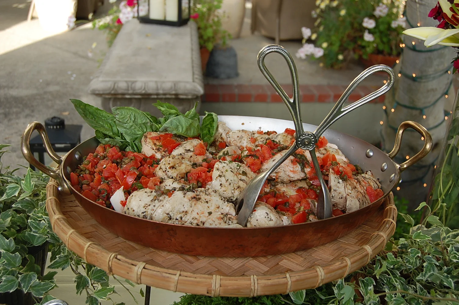Roasted chicken with tomatoes and capers - display.JPG
