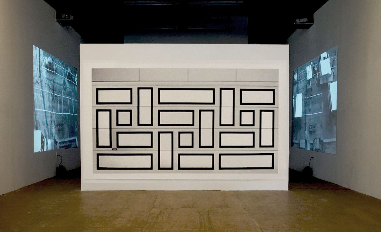 garage 3 l989/2015 archival pigment print on archival Hahnemühle photo rag H: 44 inches x W: 77 inches edition of 5 + 2 A/P Installation view Participant NYC