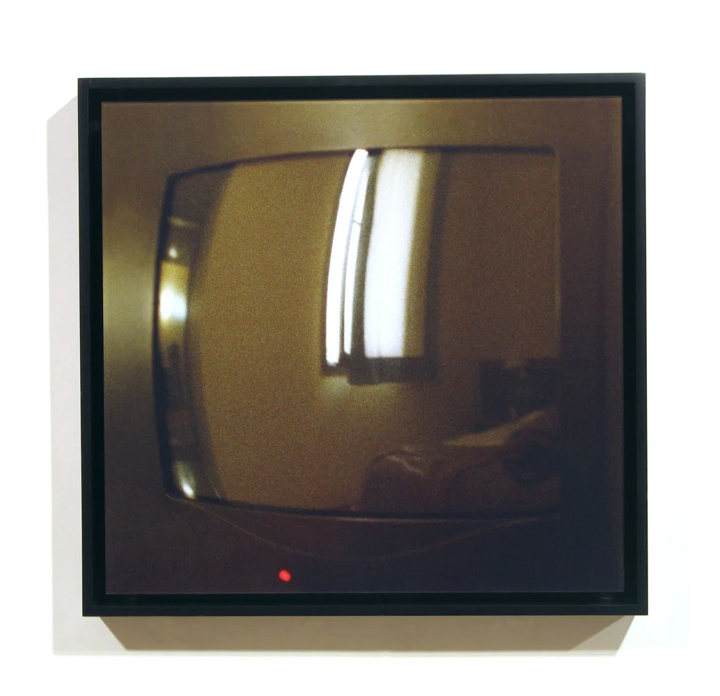  TV 4 (Barcelona) 2004 - 2005 chromogenic print mounted to plexiglas + wood frame 18.5 x 19.25 x 2 inches edition of 7 + 2 A/P