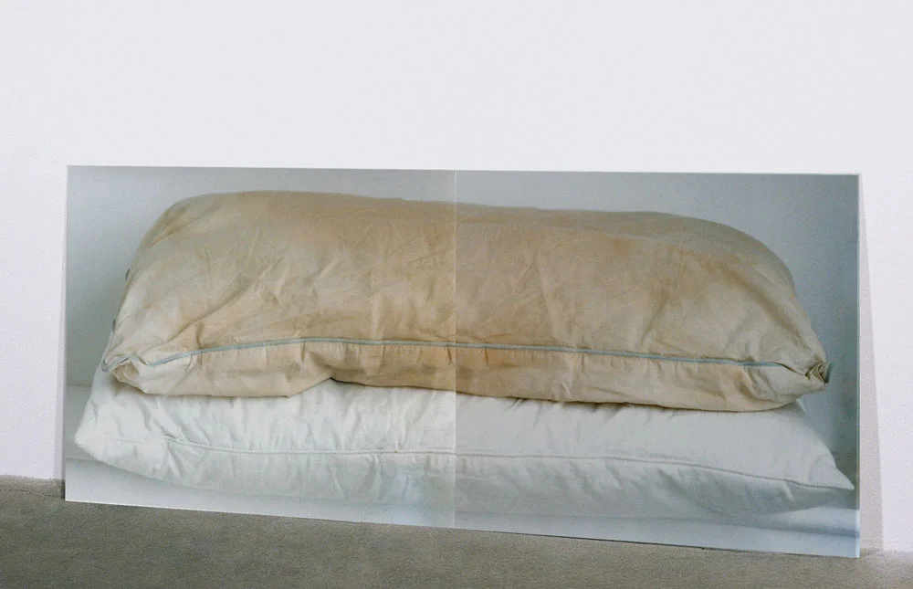 pillow 4 2000 archival pigment print mounted to plexiglas diptych: H: 36 inches x W: 95 inches x .D: 5 inches, overall edition of 3 + 2 A/P