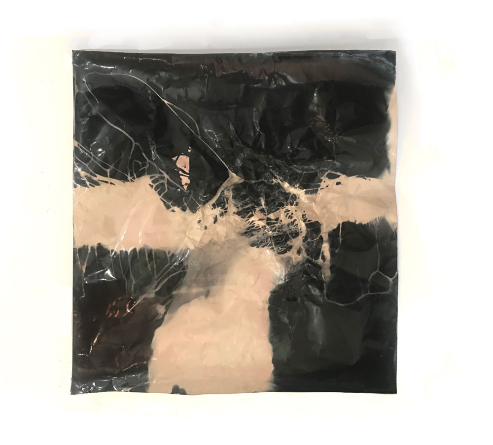 foldtogram (50 x 44, 8-17-18) 2018 photogram, silver gelatin multigrade gloss RC 50 x 44 inches unique