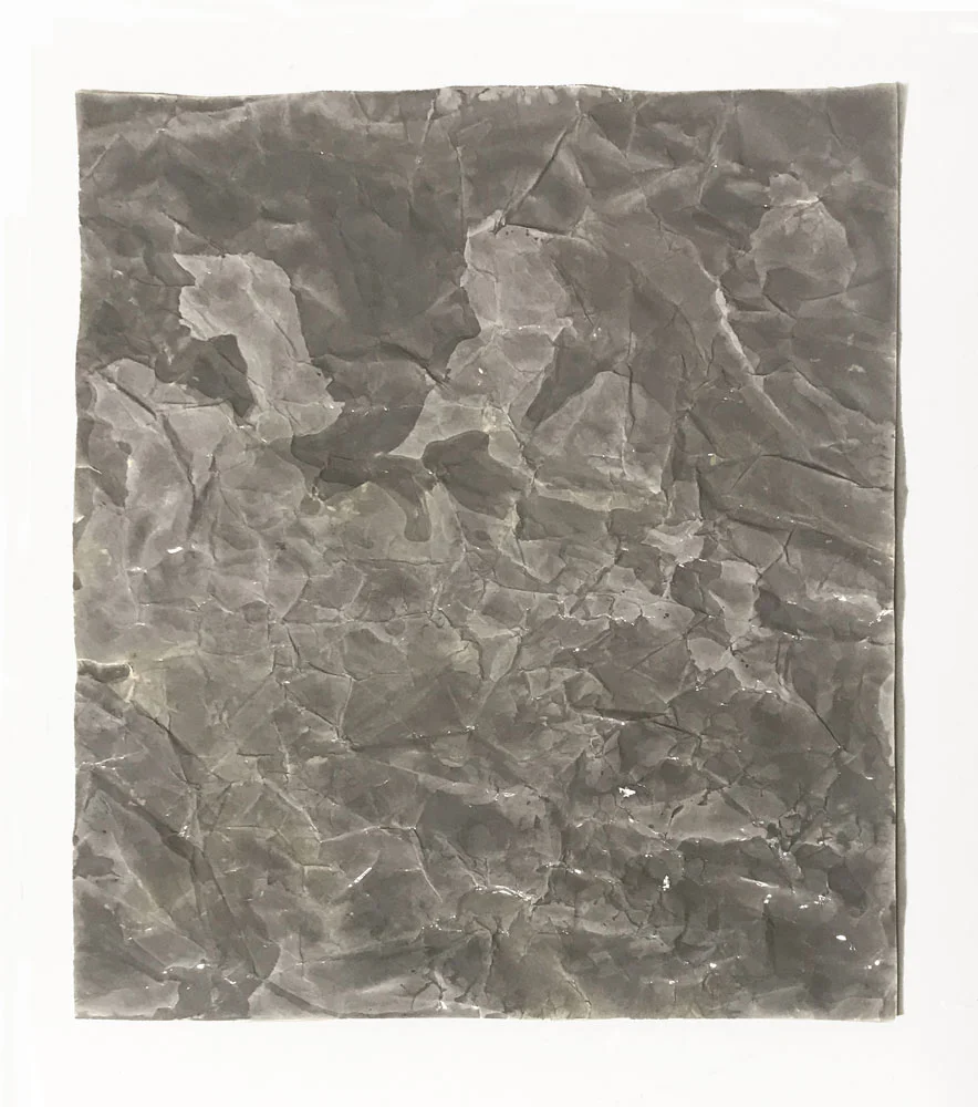 foldtogram (31 RC 24 x 20) 2017 photogram, silver gelatin multigrade glossy RC paper 24 x 20 x .5 inches unique