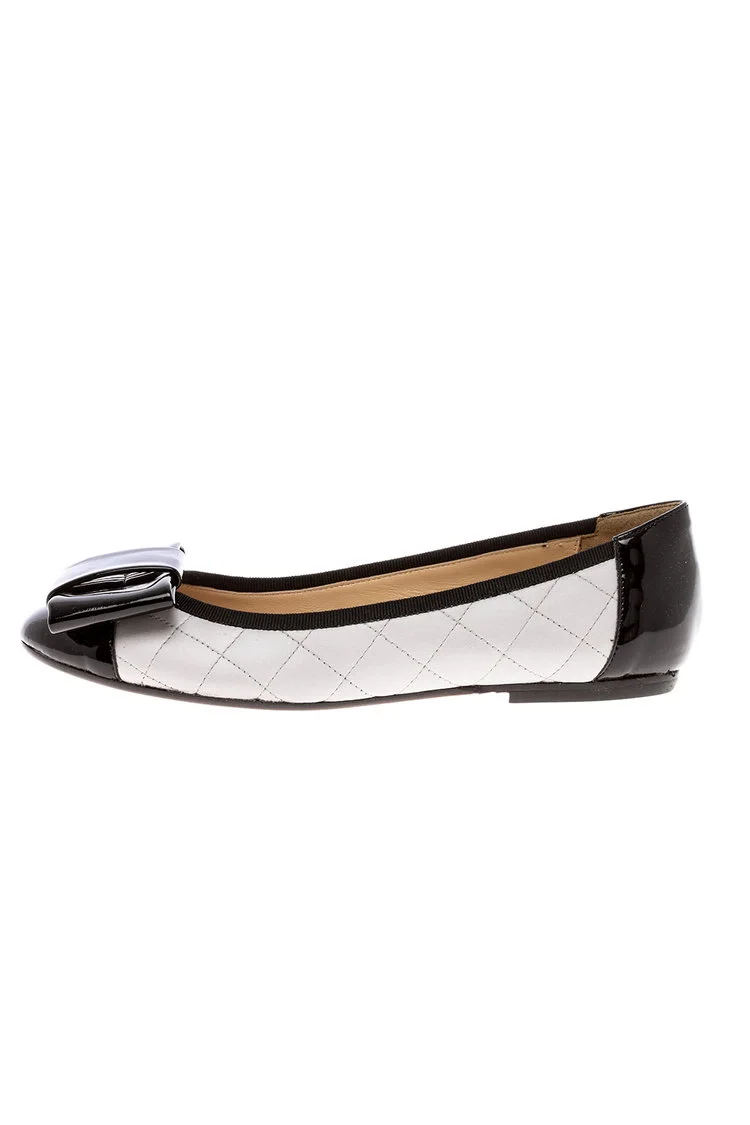 side view soft leather flat shoe