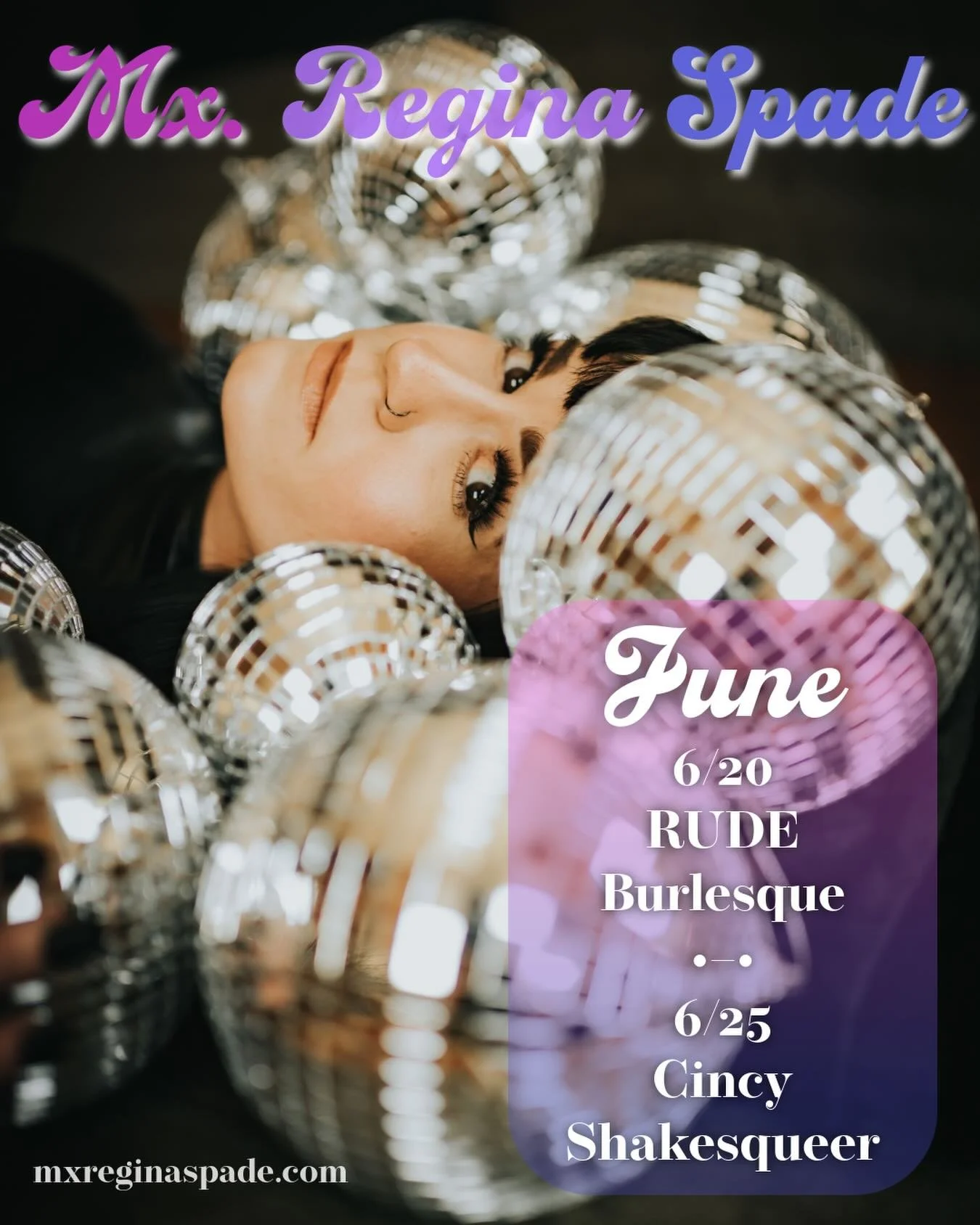 🏳️&zwj;🌈🏳️&zwj;⚧️HAPPY PRIDE MONTH!🏳️&zwj;⚧️🏳️&zwj;🌈

Here&rsquo;s where to find me in official capacities this June:

6/20 &mdash; Enchanted Tease with @rudeburlesque as your emcee 🎤 at the PNC Arts Annex in Dayton

6/25 &mdash; Shakesqueer w