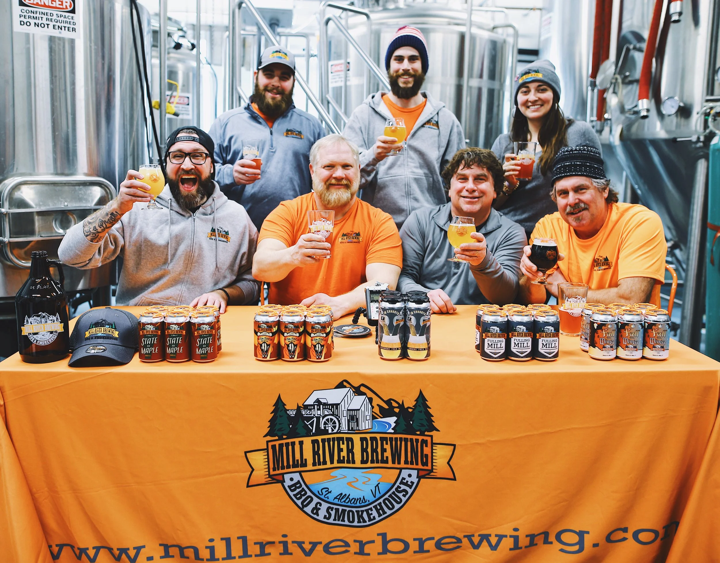 #129 It's All In The Family with The Whole Team (Mill River Brewing)