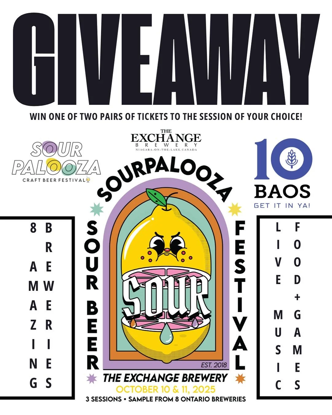 🚨 WANNA HIT EXCHANGE&rsquo;S SOURPALOOZA? 🔥

Just because summer is almost a wrap, it doesn&rsquo;t mean the craft beer festival vibes are! 🍂 And if you love sour beer, you&rsquo;re about to be in for a treat.

Niagara-On-The-Lake&rsquo;s @theexch