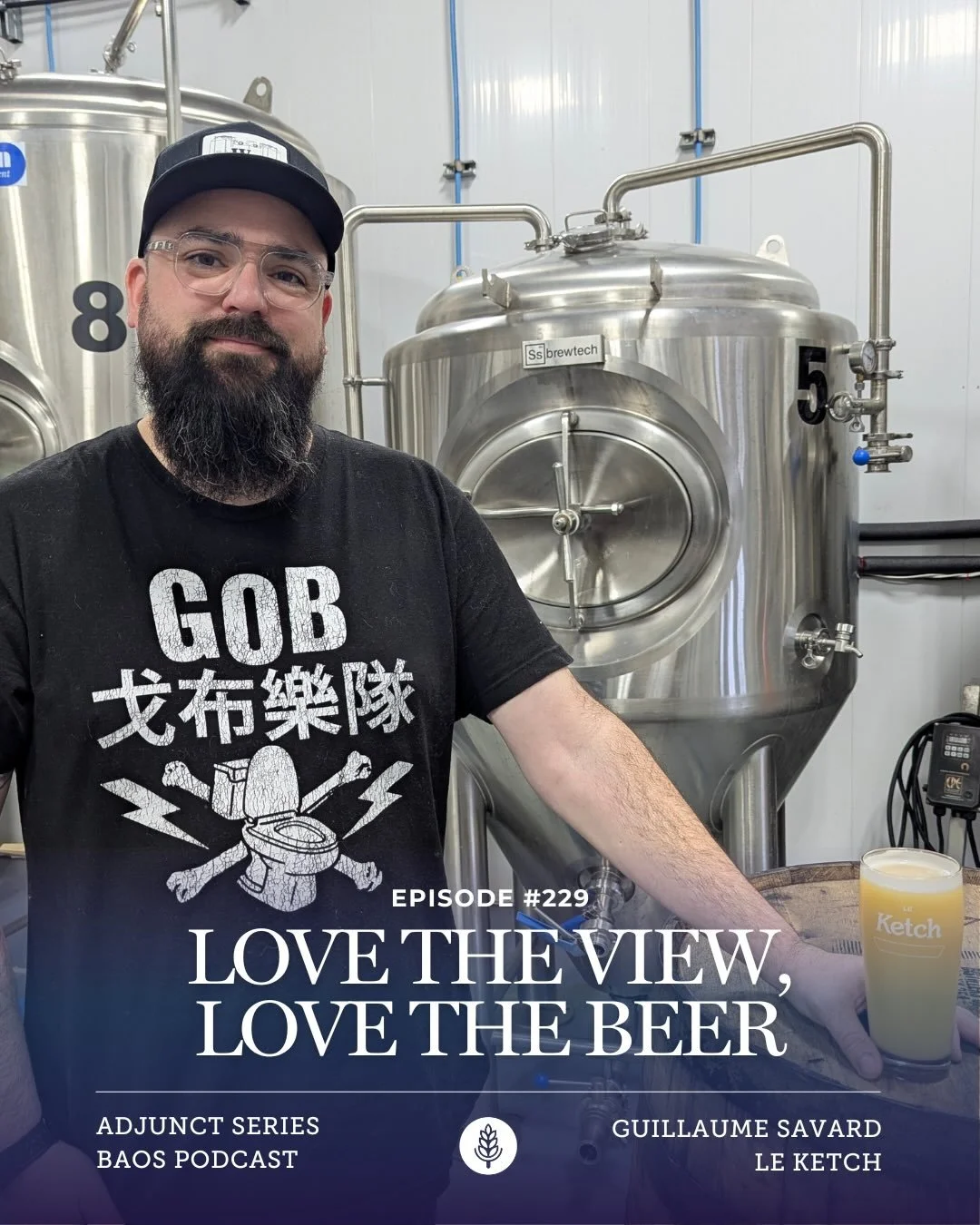 🍻 Episode #229: Love The View, Love The Beer with Guillaume Savard of @microbrasserieleketch ~ Adjunct Series 🍻

For the first interview pod with @nathandoesbeer back in the co-host chair, we had to time it so it was with one of our favourite brewe