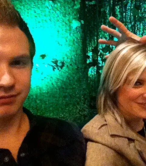 Melanie and I getting ready for our panel presentation at Canadian Music Week in 2011