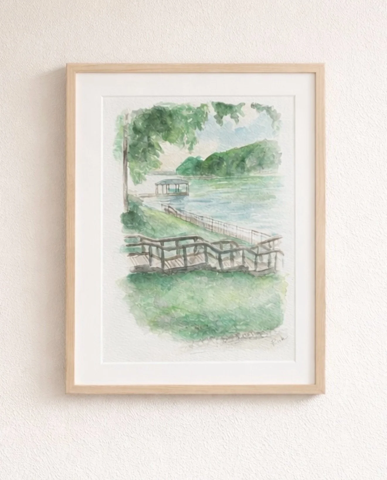 Some places just mean more 🤍

This little watercolor started as a quiet moment by the lake, and now it&rsquo;s something I get to share with others. I really love painting meaningful places &mdash; whether it&rsquo;s a favorite spot, a special home,