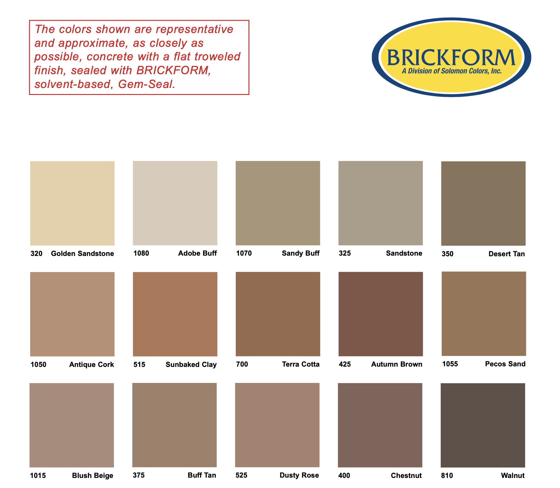6 Concrete Color Charts (179+ Colors for Concrete) - Brickform