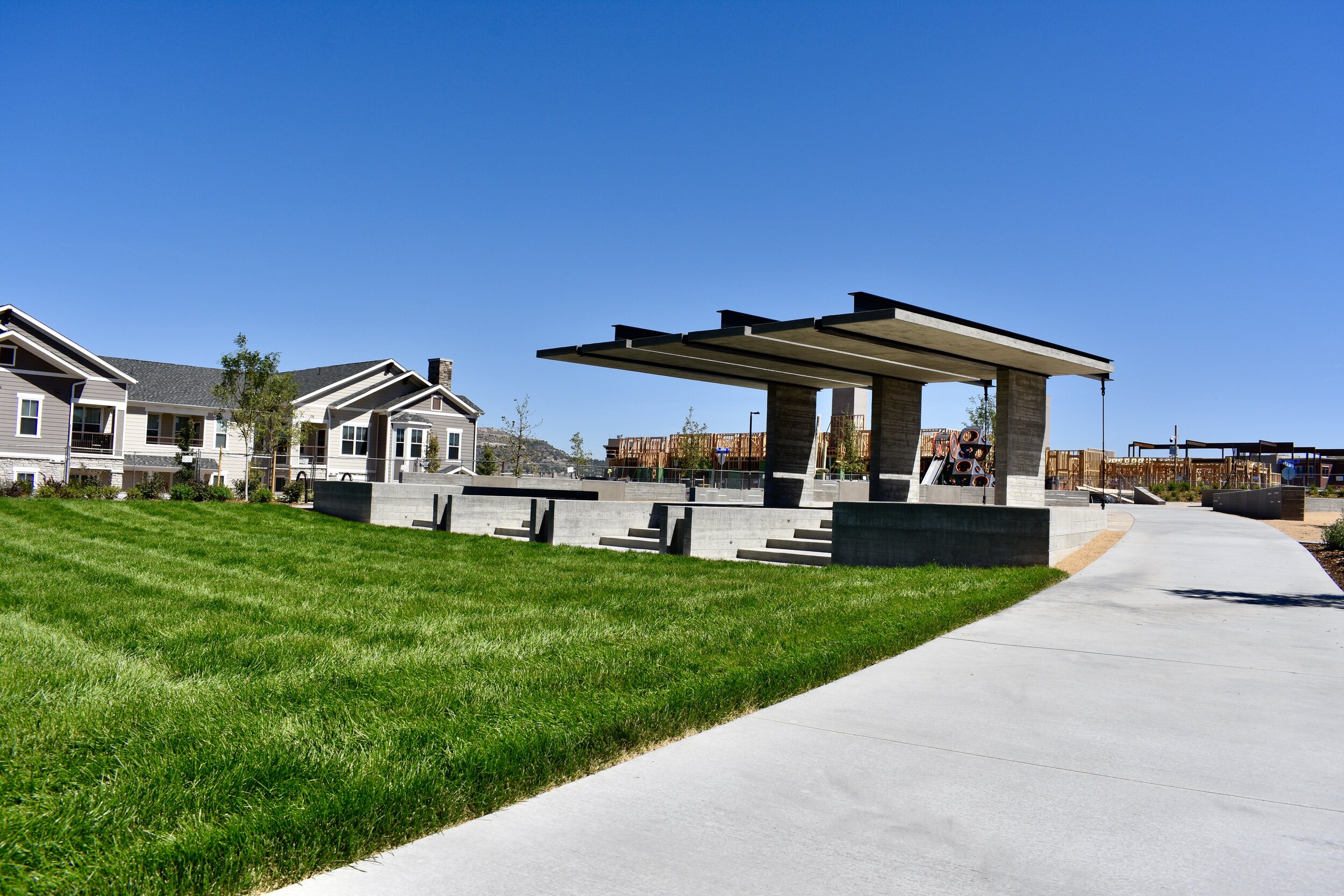 Concrete Installation at Meadows Town Center in Castle Rock, Colorado