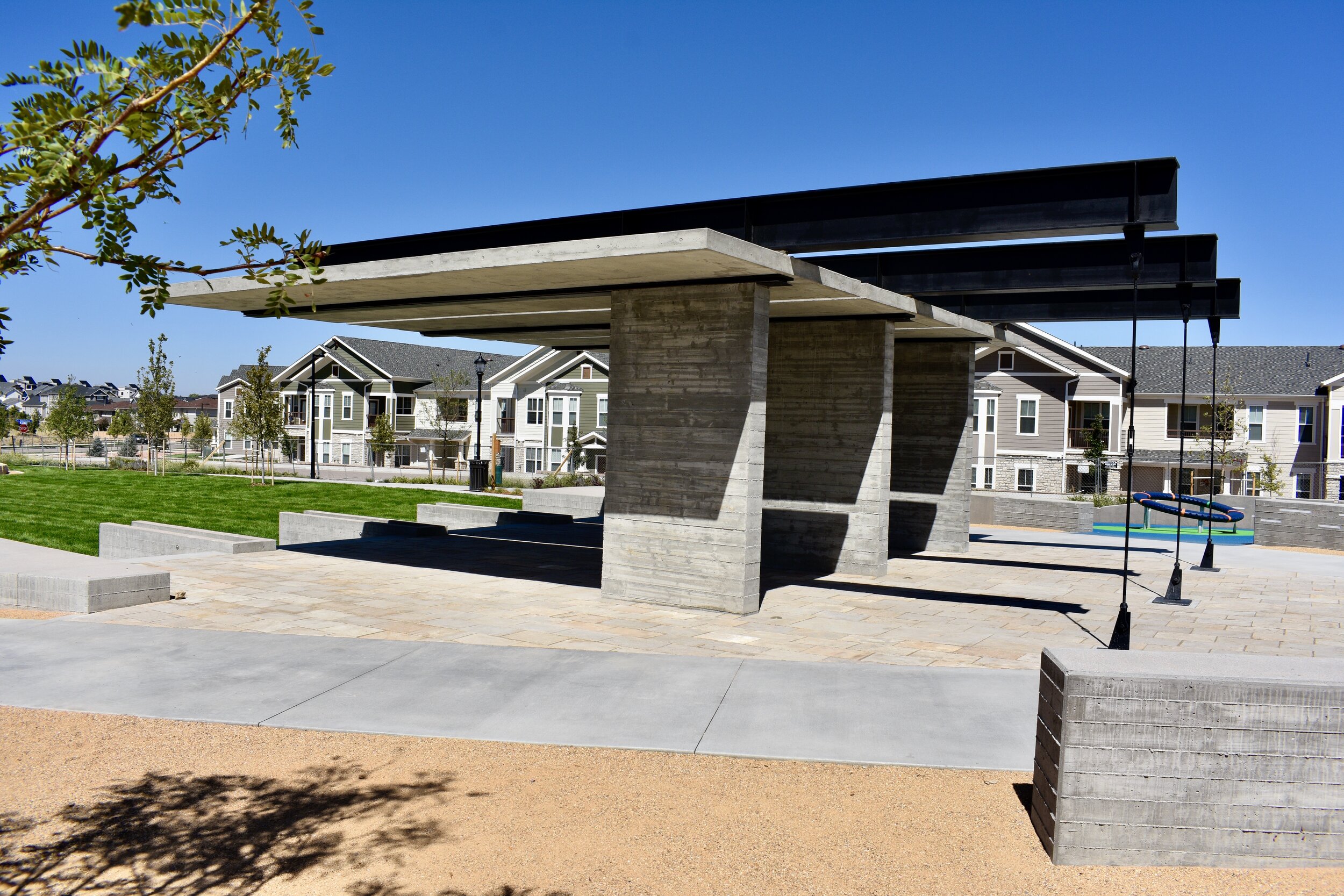 Concrete Installation at Meadows Town Center in Castle Rock, Colorado