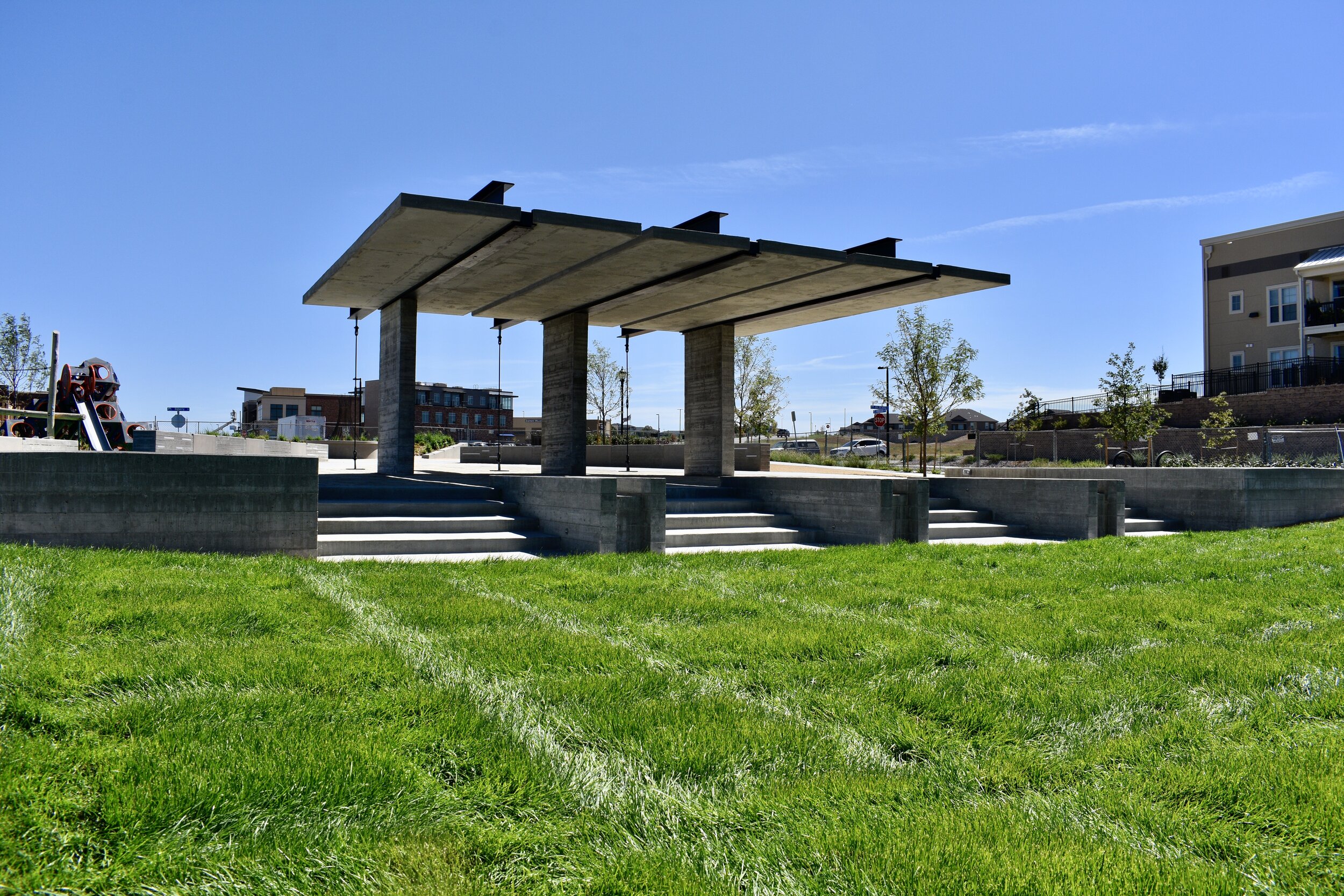 Concrete Installation at Meadows Town Center in Castle Rock, Colorado
